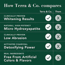 Terra & Co. Brilliant Black Hydroxyapatite Toothpaste for Whitening Teeth – USA-Made - Natural Remineralizing Toothpaste, Fluoride-Free, Vegan, SLS-Free, Low Abrasion – Mint, 3.4 oz by CozyNest Decor