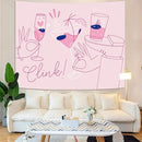 Lunerfex Y2K Tapestry Pink Party Wall Tapestry, Cute Tapestries for Bedroom Funny Tapestries Wall Hanging for Bedroom Living Room Decor Pink-2 44"x60" by CozyNest Decor