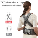 SUNVENO 3 in 1 Ergonomic Baby Carrier with Hip Seat for Newborns and Toddlers, Supports 20 lbs and Up, Waist and Back Relief with Large Weight Capacity for All Season Use, Grey by TinyTreasures Baby Boutique