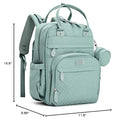 BabbleRoo Diaper Bag Backpack - Baby Essentials Travel Bag - Multi Function Waterproof Diaper Bag, Travel Essentials Baby Bag with Changing Pad, Stroller Straps & Pacifier Case – Unisex, Sage Green by TinyTreasures Baby Boutique