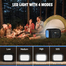 Portable Power Station 600W Power Bank 296Wh Solar Generator Lithium Battery Portable Generator Fast Charging with LED Light Battery Pack 9 Outputs Power Supply for Home Camping Emergency Backup by TinyTreasures Baby Boutique