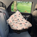Binienty Cute Bulldog Print Baby Car Seat Canopy Cover Multi Use Nursing Cover for Newborn Boys Girls Soft Breathable Newborn Carrier/Stroller/Shopping Car by TinyTreasures Baby Boutique