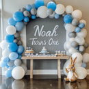 RUBFAC 129pcs Gray Balloons Different Sizes 18 12 10 5 Inches Matte Grey Latex Balloon Garland Arch Kit for Birthday Party Graduation Baby Shower Wedding Holiday Decoration by TinyTreasures Baby Boutique