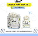 Vital Toothpaste Tabs with 7% Nano-Hydroxyapatite | Naturally Whitens + Remineralizes Teeth | Fluoride & Plastic Free | Combats Sensitivity | Travel & Eco Friendly | Fresh Mint | 248 Tablets (4 Month) by CozyNest Decor