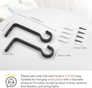 5.7 Inch 2 Pack Heavy Duty Outdoor Plant Hangers for Hanging Baskets, Iron Hanging Plant Brackets for Hanging Plants Outside, Metal Plant Hooks Plant Wall Hooks for Hanging Lantern, Bird Feeder by GreenHaven Gardens