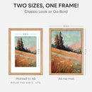 Homeforia A4 Picture Frame Wood, High-End Natural Oak 8.3 x 11.7 Wooden Poster Frames Matted to 5.8 by 8.3 inch Photo, A4 Size Light Wooden Frames with Mat A5 Print, Tempered Glass, Wall Kit, Set of 1 by CozyNest Decor