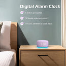 Buffbee Sound Machine & Alarm Clock 2-in-1, 0-100% Clock Face Brightness, Bottom Colored Light, Sleep Timer, Precise 30-Level Volume White Noise Machine, Digital Alarm Clocks for Bedrooms - Purple by TinyTreasures Baby Boutique