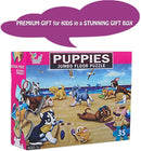 Jumbo Floor Puzzle for Kids, Large Jigsaw Puzzles 35 Piece for Kids Ages 3-5,Preschool Learning & Education Toys, Gifts for 4-8 Year Old Boys and Girls (Dog Animals) by TinyTreasures Baby Boutique
