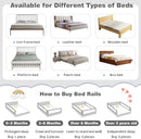 BABY JOY Bed Rail for Toddlers, 69’’ Extra Long, Height Adjustable & Foldable Baby Bed Rail Guard w/Storage Pocket & Double Safety Child Lock for Kids Twin Double Full Size Queen King Mattress (Gray) by TinyTreasures Baby Boutique