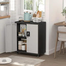 Locking Storage Cabinet,Steel Garage Cabinet with Wheels,Utility Tool Cabinet1 for Garage,Home Office and Warehouse by CozyNest Decor