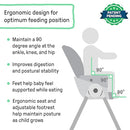 Ingenuity Trio Foldaway 6-in-1 Baby High Chair, 6 Ways to Use, Toddler Chair, Foldable Legs, 6M-5Y - Quill by TinyTreasures Baby Boutique