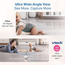VTech 2-Cameras Smart WiFi Baby Monitor with 1080p FHD Video, Free App with Motion Video, Sound/Motion Detection and Notifications, 7" IPS Display with Split-Screen, Pan-Tilt-Zoom: Smart HQ Max Twin by TinyTreasures Baby Boutique