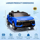 Jojoka Baby Car 24V 2-Seater SUV Licensed Chevrolet Blazer Ride On Toy w/Parent Remote Control,4xSpring Suspension, Wireless Music, Electric Vehicle Car for Kids Ages 3-8,Blue by TinyTreasures Baby Boutique