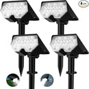 All-New Solar Spot Lights Outdoor Waterproof，20 LEDs Solar Tree Lights with 2 Modes,Landscape Spotlights for Pathway, Patio, Garden, Trees,Flag,Pool (4 Pack,White Light) by GreenHaven Gardens