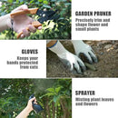 Garden Tool Set,9 Pcs Stainless Steel Gardening Tools with Weeder Cultivator Trowel Sprayer Gloves Storage Organizer,Ergonomic Soft Rubber Handle Garden Tools for Men Women Gift (premium garden tools) by GreenHaven Gardens
