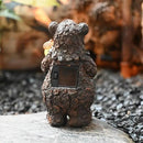 Bear Garden Figurines Outdoor Decor Solar Statue with LED Lights for Patio Lawn Yard Art Decoration Housewarming Garden Gift by CozyNest Decor