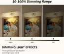 Wireless Picture Lights with Remote and Timer Rechargeable Brass Gallery Lighting Battery Operated Art Lights Over Frame Portrait 5W 24'' Inch Warm White by CozyNest Decor