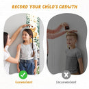 Personalized Name Growth Chart Wall Decor for Kids – Canvas Removable Height Chart Measuring Ruler 59" x 7.9" (Cute Animals) by TinyTreasures Baby Boutique