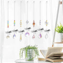 Pack of 7 Crystal Suncatchers Dragonfly Pendant Rainbow Maker Hanging for Window Wedding Garden Decor by GreenHaven Gardens