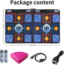 Dance Mat for Kids and Adults, Flannel Dance Pad for Kids Toys, Soft TV Dancing mat,Plug & Play Family Game,Xmas Gifts Idea,Gifts for Girls & Boys Ages 3+,Double mat by TinyTreasures Baby Boutique