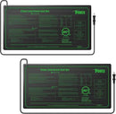 iPower 2-Pack Durable Waterproof Seedling Heat Mat 10" x 20" Warm Hydroponic Plant Germination Starting Pad, 2 Pack, Black by GreenHaven Gardens