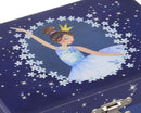 Jewelkeeper Girl's Ballerina Musical Jewelry Storage Box with Pullout Drawer, Glitter Design, Swan Lake Tune Blue by TinyTreasures Baby Boutique