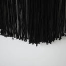 Macrame Wall Hanging Black Yarn Tapestry Home Decor Large Fiber Wall Art Living Room Bedroom Home Wall Decor 57" W x 43" L by CozyNest Decor