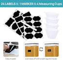 Vtopmart 10 PCS Flour and Sugar Storage Container, Large Airtight Food Canisters with Lids for Kitchen, Pantry Organization, BPA Free, Black by CozyNest Decor