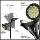 Solar Spot Lights Outdoor, 21 LEDs Solar Outdoor Lights Auto On/Off with 3 Modes, IP67 Waterproof Solar Yard Spotlight Landscape Lighting Garden Wall Lights, 2-in-1 Solar Powered Lights, 2Pack by GreenHaven Gardens