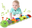 LIGHTDESIRE Baby Toys Musical Caterpillar,Infant Stuffed Animal Toy with Crinkle and Rattles,Soft Sensory Toys with Textures for Tummy Time Newborn Boys Girls 0 3 6 12 Months(Green) by TinyTreasures Baby Boutique