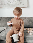 BraveJusticeKidsCo. | Snack Attack II Snack Cup | Collapsible Silicone Snack Container | Toddler and Baby Snack Catcher Lid (Desert Sage) by TinyTreasures Baby Boutique