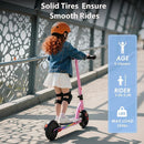 Caroma Electric Scooter for Kids Ages 6-12,150W/180WMotor,10 MPH Max Speed & 7 Miles,Colorful Lights,Adjustable Height & Speed,LED Display,Foldable Kids Electric Scooter 132 Lbs Max Load,Idea Gift by TinyTreasures Baby Boutique
