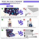 Toddler Booster Seat for Dining Table, Dinosaur Booster Seat for Table with Backrest and Adjustable Seat Belts Non-Slip Bottom Portable Booster Seat Increasing Cushion for Kid Baby Eating Travel Home by TinyTreasures Baby Boutique