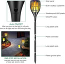 Outdoor Solar Lights Upgraded,Waterproof Flickering Flames Torches Lights Solar Spotlights Landscape Decoration Lighting Dusk to Dawn Auto On/Off Security Torch Light for Patio Driveway, 4P