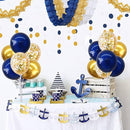 TONIFUL 6 Set Navy Blue Gold Balloon Centerpieces for Table,Balloon Arch Kit for Graduation Decorations 2025 Class of 2025 Party Decorations,New Year,Anniversary,Birthday Decoration by TinyTreasures Baby Boutique