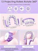 Anti Cellulite Massager Roller w/Detachable Roller Handles for Whole Body, Leg, Lumbar, Shoulder, Back, Arm Massage Stretch Roller Swelling Release Stress Relief Yoga Goods Dieting Equipment by CozyNest Decor