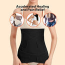 3 in 1 Postpartum Belly Band (Black), Post Partum Waist Binder, Posture Correction Abdominal Binder, Belly Band Postpartum Belly Wrap, Postpartum Belly Wrap (For waistline 29"-37", L) by TinyTreasures Baby Boutique