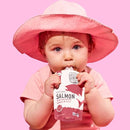 Serenity Kids 6+ Month Salmon Baby Food Pouches - Wild-Caught Salmon & Organic Butternut Squash & Beet Puree - BPA-Free Food Pouches for Baby - 3.5 Oz, 12 Pack by TinyTreasures Baby Boutique
