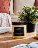 M&SENSE Candles Lemon Vanilla Scented, 11.6oz 70 Hour Long Lasting Candles for Home, 2 Wick Natural Soy Wax in Glass Jar, Stress Relief Gifts for Women and Men by CozyNest Decor
