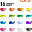 Shuttle Art Color Change Acrylic Paint Set, 16 Colors Chameleon Colors Acrylic Paint in Bottles (60ml/2oz), Non-Toxic for Artists, Beginners and Kids on Rocks, Crafts, Canvas, Wood, Fabric, Ceramic by TinyTreasures Baby Boutique