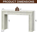 Rresyet 55 Inch Long Console Table, Sofa Table Behind Sofa, Wooden Entryway Table, Farmhouse Entryway Table for Entry, Hallway, Living Room (White) by CozyNest Decor
