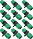 MDEOOSKY 12 Pcs Barbed Tee 1/2 Inch Tubing (1/2" ID X 0.6-0.63" OD) 16mm To 1/4 Inch Irrigation Tube Anti-Drop Barbed Tee Hose Fittings Drip Parts Twist Locked 3 Way Connectors(Fits 13mm ID / 4mm ID) by GreenHaven Gardens
