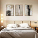 HPINUB Large Modern Abstract Framed Canvas Wall Art Set,Geometric Line Black White and Beige Textured Wall decor Neutral Gray Minimalist Art Print for Living Room,Bedroom,Dining Room,Office -16"x24"x3 by CozyNest Decor