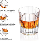 KAMMAK Crystal Whiskey Glasses Set of 2, Handcrafted 7.1oz Old Fashioned Glasses Stemless, Luxury Hand Blown Cocktail Glasses, Scotch Cup for Women, Men Gift for Bourbon Barware, Home Bar by CozyNest Decor