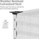 Best Choice Products 48x24x30in Galvanized Raised Garden Bed, Metal Elevated Planter Box, Vegetable Garden for Backyard, Patio, Balcony - White by GreenHaven Gardens