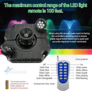 Pond Fountain Aerator with Lights RGB LED, 1HP 750W Floating Fountain System for Outdoor Lake Pond, 110V 15000 GPH Fully Automatic Stainless Steel Fountain Pump with 2 LED Lights 100 Feet Power Cord by GreenHaven Gardens