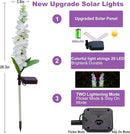 Solar Garden Lights, Solar Delphinium Flowers Lights 2 Pack 40 LEDs, Waterproof Solar Outdoor Lights Two Lighting Modes for Wedding Party Garden Yard Patio Lawn Decor and Gift for Mother by GreenHaven Gardens