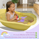 Small Soft Bath Toys for Toddlers 1-3 - Super Easy to Clean Water Table Toys Baby Tub Swimming Pool Toy Fun Tactile Training Newborn Gifts, 3Packs (Pink) by TinyTreasures Baby Boutique