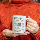 JINYO Boho Floral Mom Coffee Cup, Mother's Day Mugs Cups, Mother Birthday Gifts from Daughter Son, Mom Daily Affirmation Ceramic Coffee Tea Mug 11 oz by CozyNest Decor