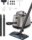 Steam Cleaner, 293°F 58 PSI Powerful Multipurpose Handheld Steam Mop for Home Use, 21 Attachments, 50Oz Capacity, Heavy Duty Steamer for Carpets, Floors, Cars, Tiles, Crack Cleaning, Titanium by TinyTreasures Baby Boutique